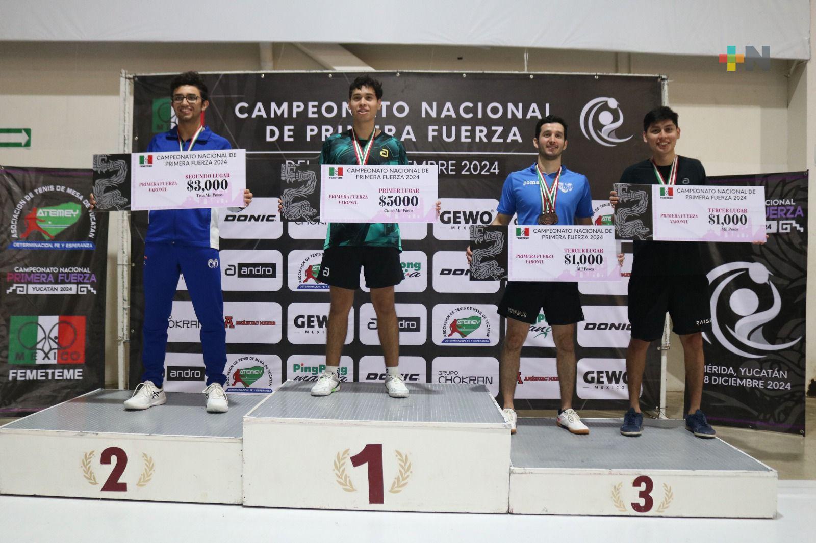 Yucatán y Nuevo León se imponen en Campeonato Nacional de Primera Fuerza de Tenis de Mesa