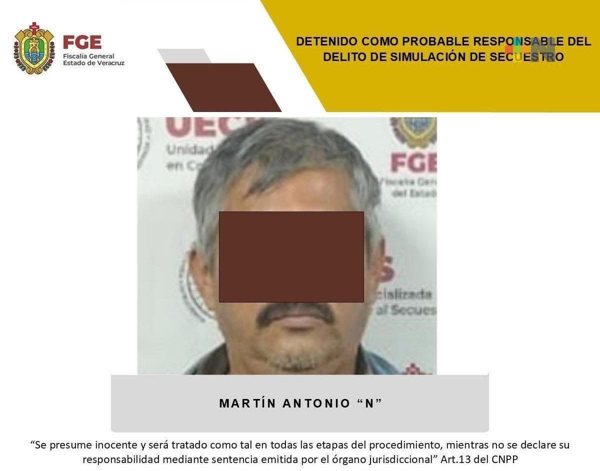 FGE detiene a Martín Antonio «N» como probable responsable del delito de simulación de secuestro