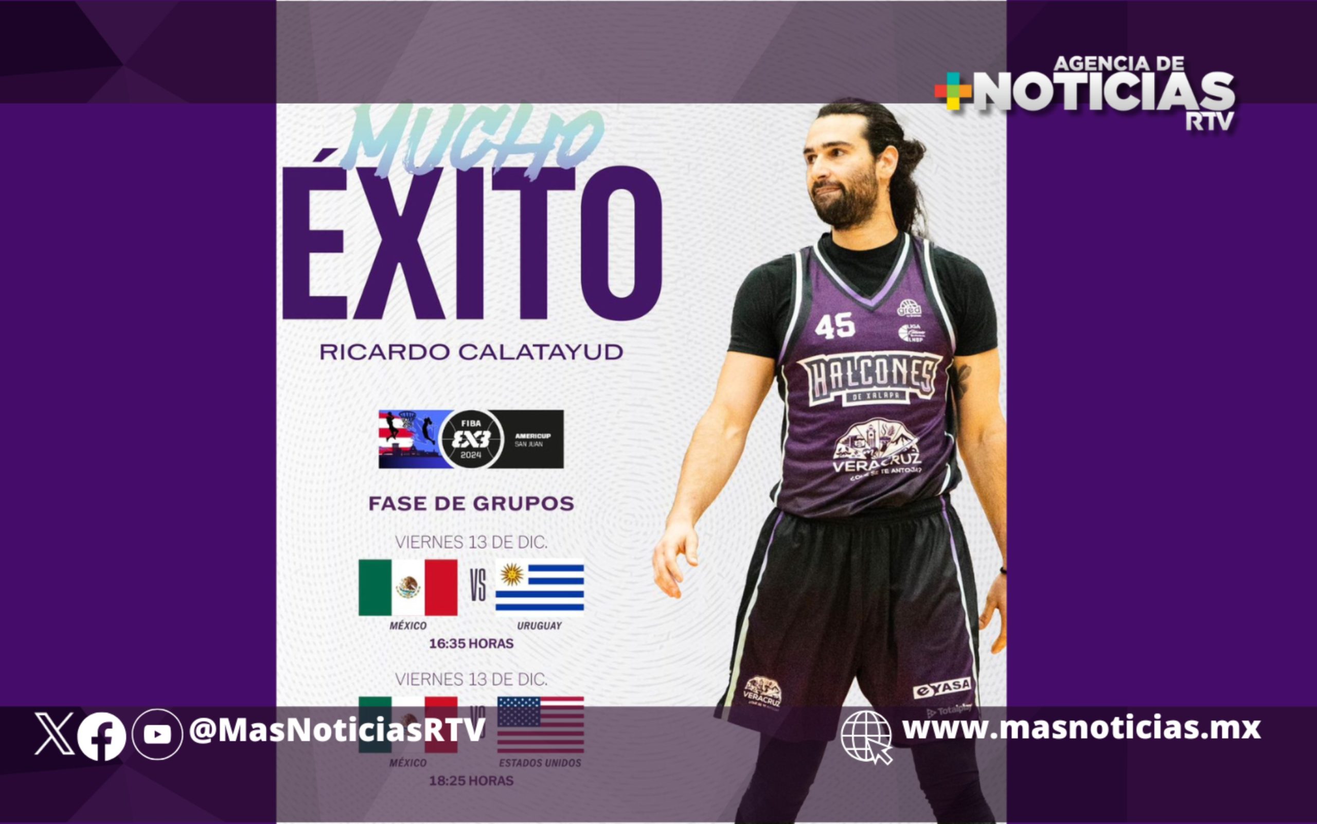 Basquetbolista cordobés representará a México en FIBA AmeriCup 3×3