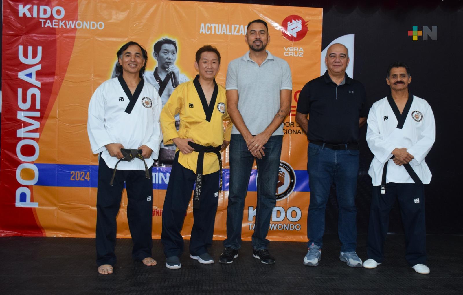 Óscar Juanz confirma compromiso del IVD con eel Taekwondo veracruzano