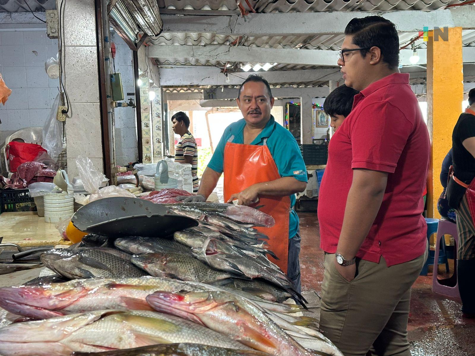 Disminuyen ventas de mariscos en Coatzacoalcos