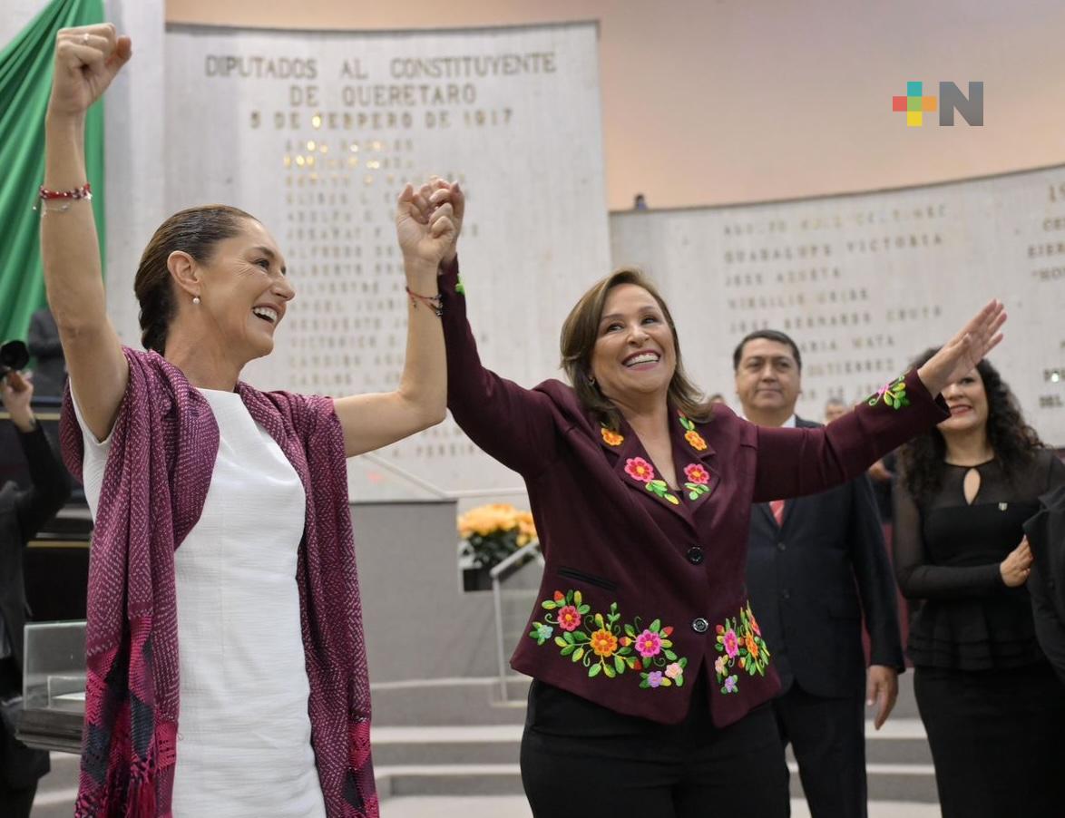 Rocío Nahle viste y luce prendas artesanales de Veracruz