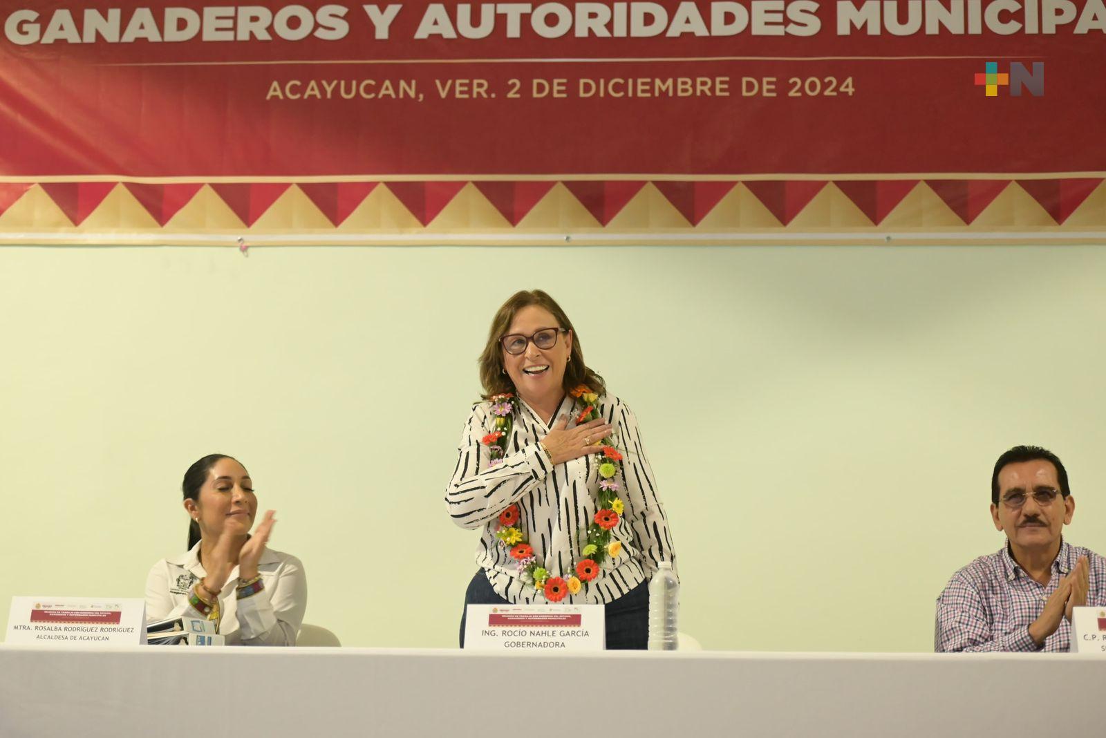 Brinda gobernadora Rocío Nahle atención inmediata al sector ganadero