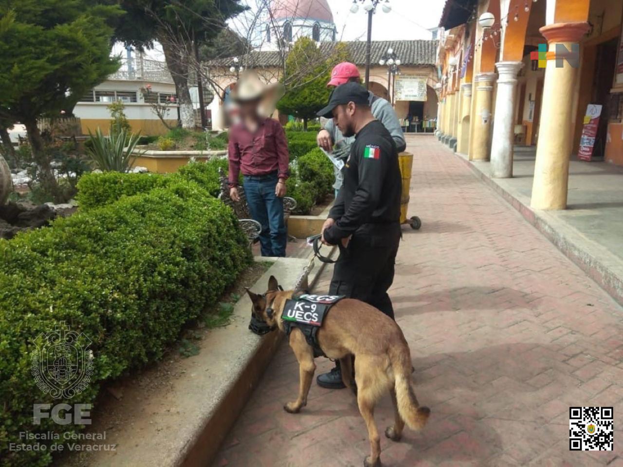 UECS realiza recorridos junto a binomio canino “Ceus” en Las Vigas