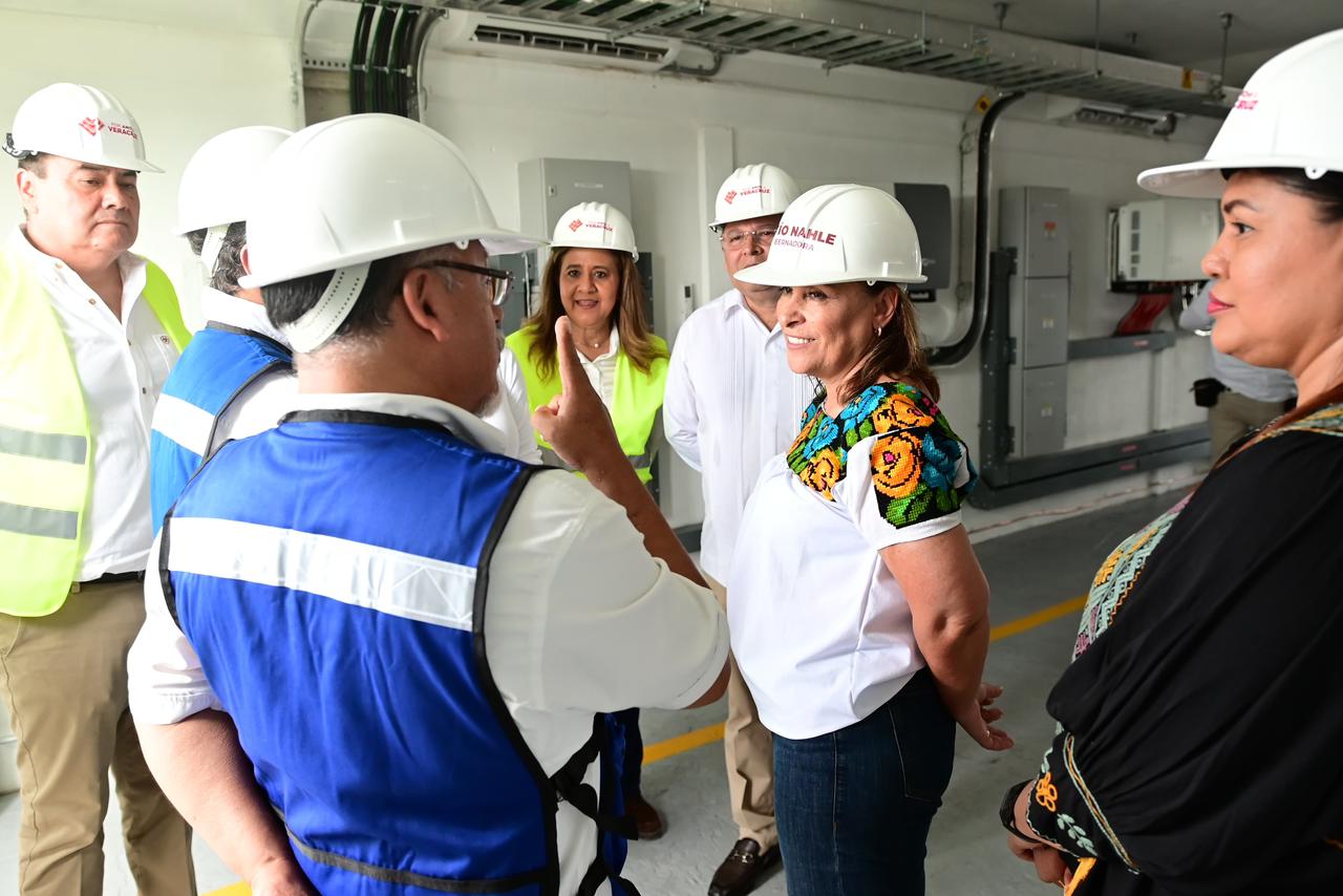 Supervisa gobernadora Rocío Nahle García planta solar de Pánuco
