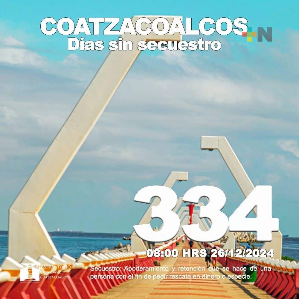 334 días sin secuestro en Coatzacoalcos: OCC