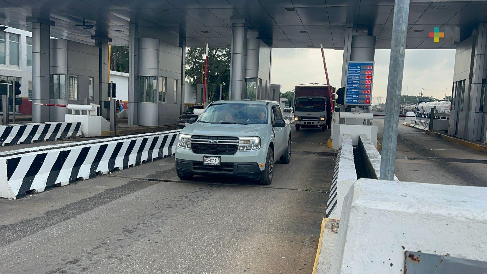 Dejan de cobrar peaje en caseta del Puente Coatzacoalcos I