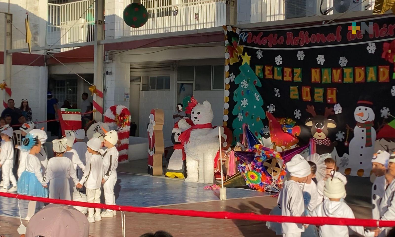Semana de festivales navideños en escuelas de Veracruz