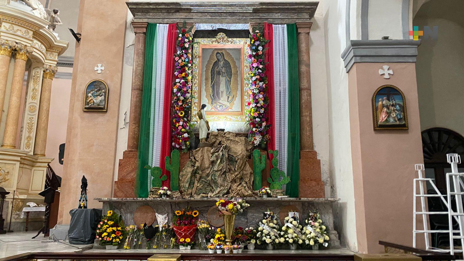 Celebraciones de la Virgen de Guadalupe continúan en catedral de Veracruz