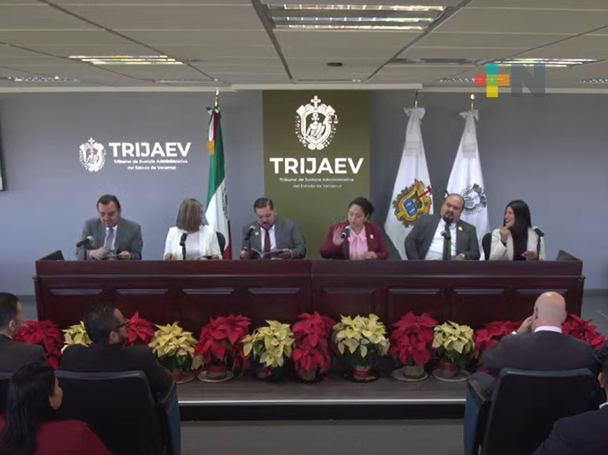 Magistrada presidenta del Trijaev presenta su segundo informe de labores