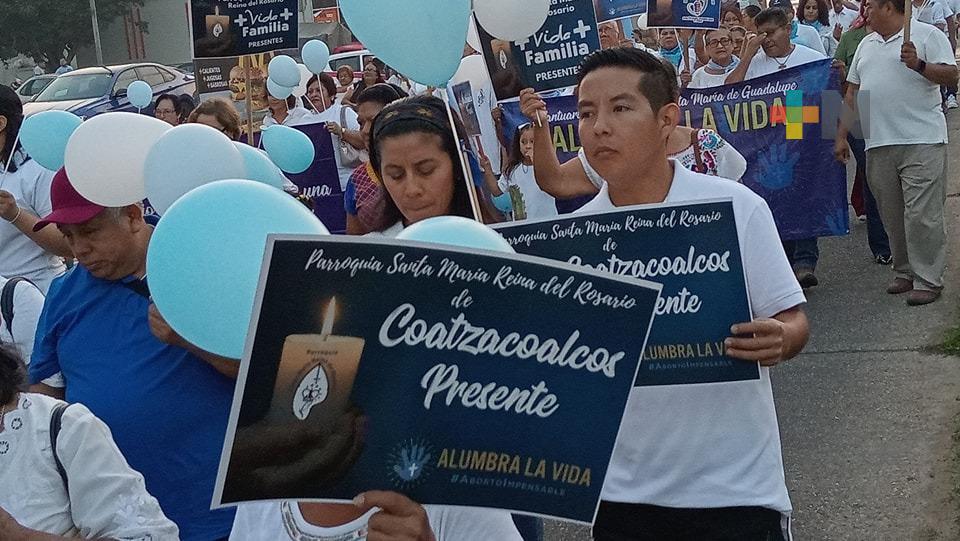 Diócesis de Coatzacoalcos realiza marcha «alumbra la vida»