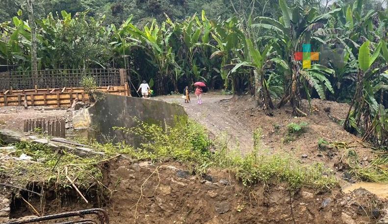 Iniciarán reparación de puente que conecta a comunidad de Tezizapa-Zoquiapa