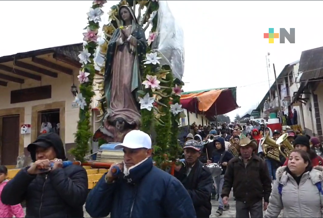 Saldo blanco en fiesta por Virgen de Guadalupe, en Zacualpan