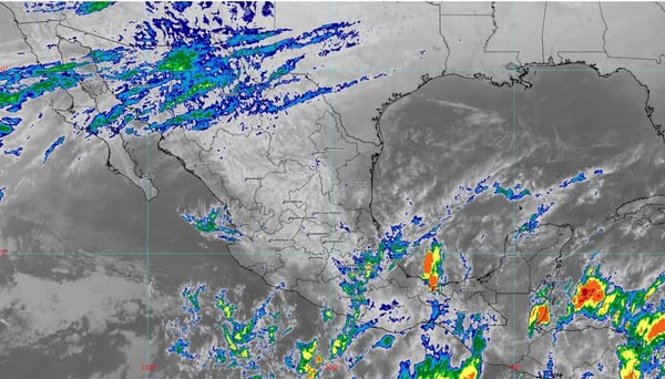 Cielo despejado a medio nublado, incrementando probabilidad de lluvias