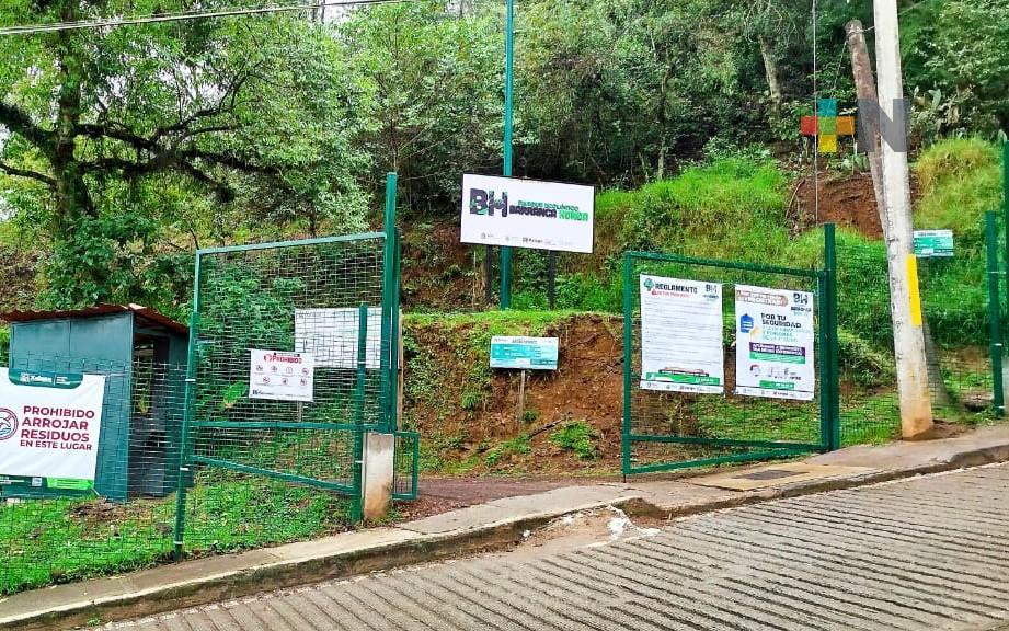 Parque Barranca Honda en Xalapa, uno de los centros de reciclaje de Eco Navidad 2025