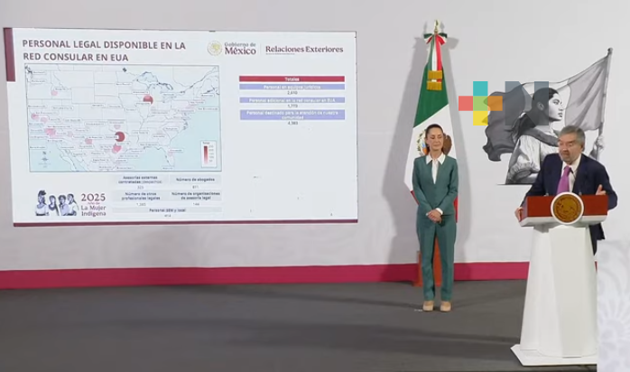 Migrantes mexicanos en Estados Unidos no están solos, los respalda una red consular: Sheinbaum
