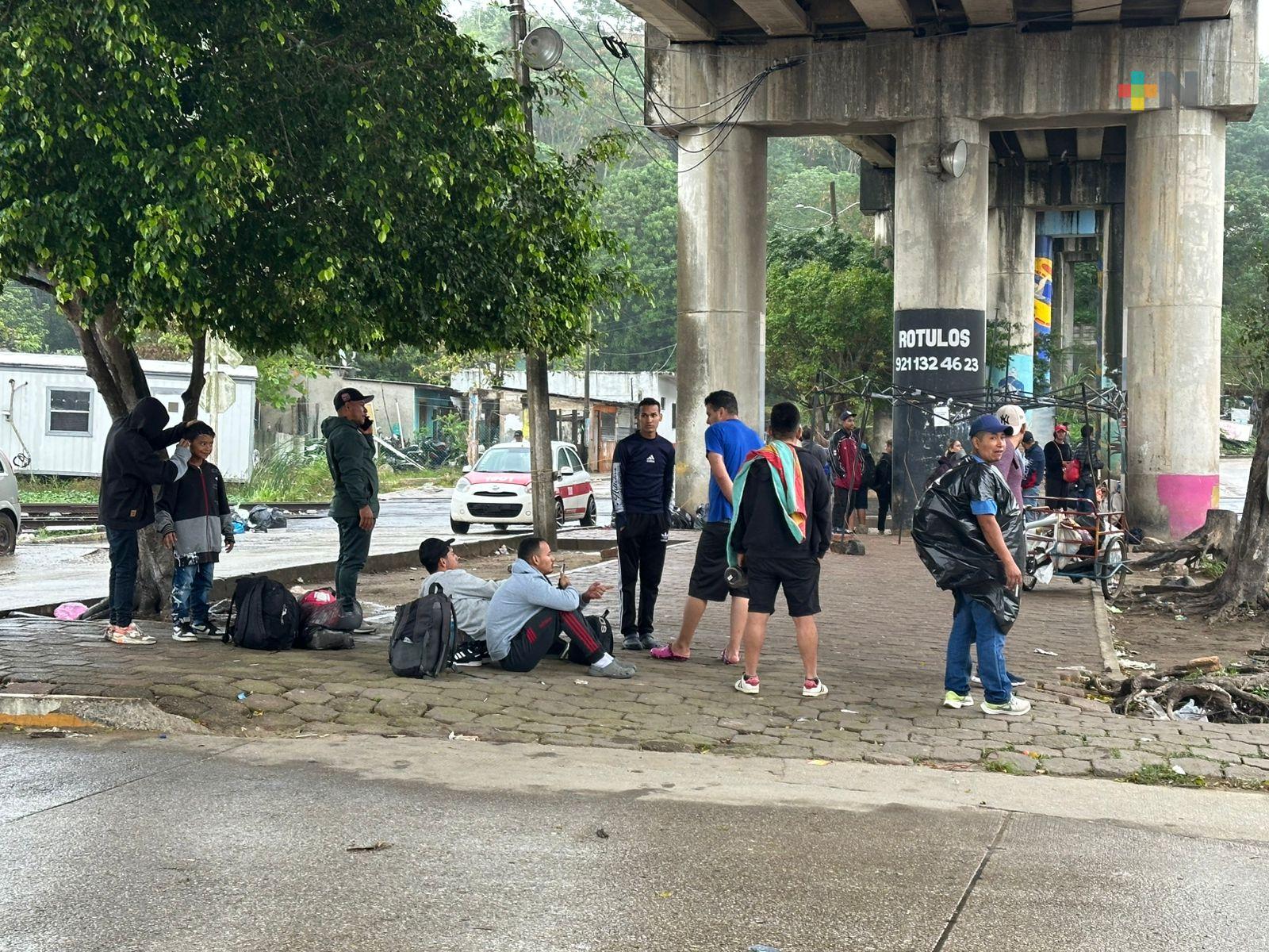 En Coatzacoalcos migrantes dicen no desistir en buscar sueño americano
