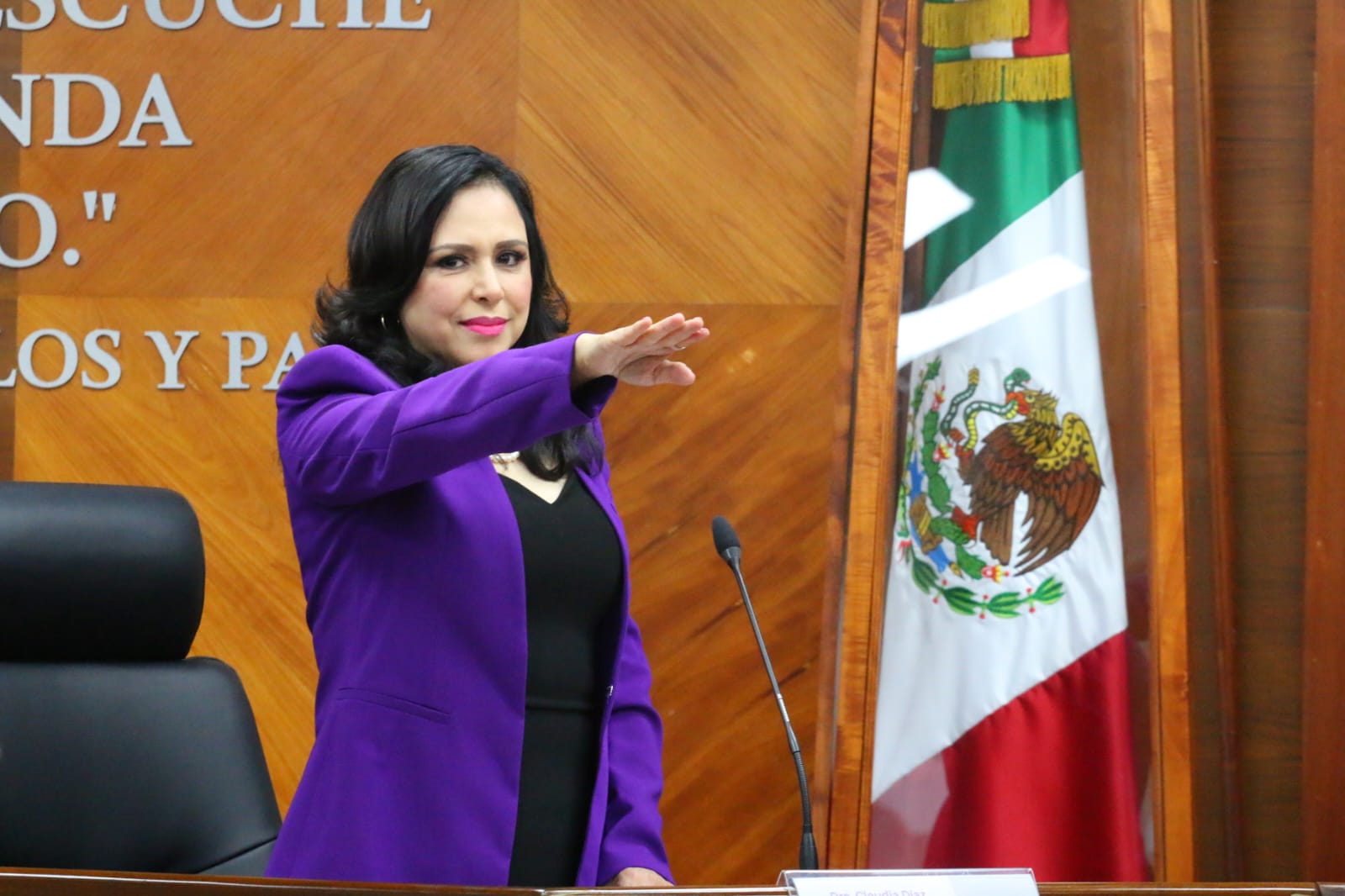 Magistrada Claudia Díaz Tablada toma protesta como presidenta del TEV