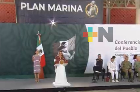Estrategia de seguridad en Guerrero disminuyó delitos de alto impacto: Presidenta