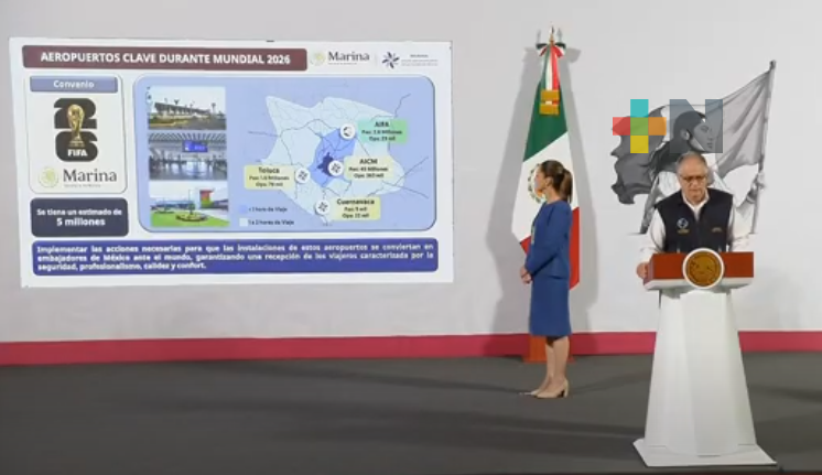 Presenta Claudia Sheinbaum programa de remodelación del AICM