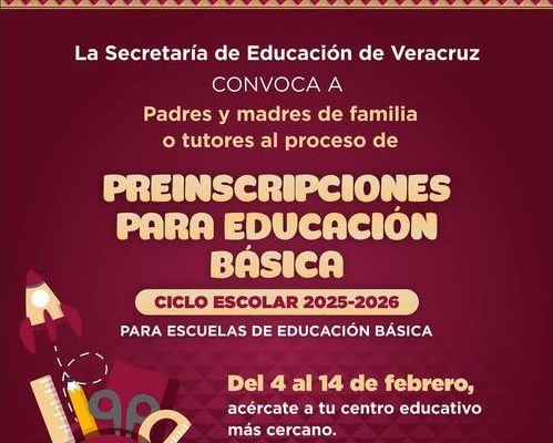 Publica SEV convocatoria para preinscripciones a Educación Básica