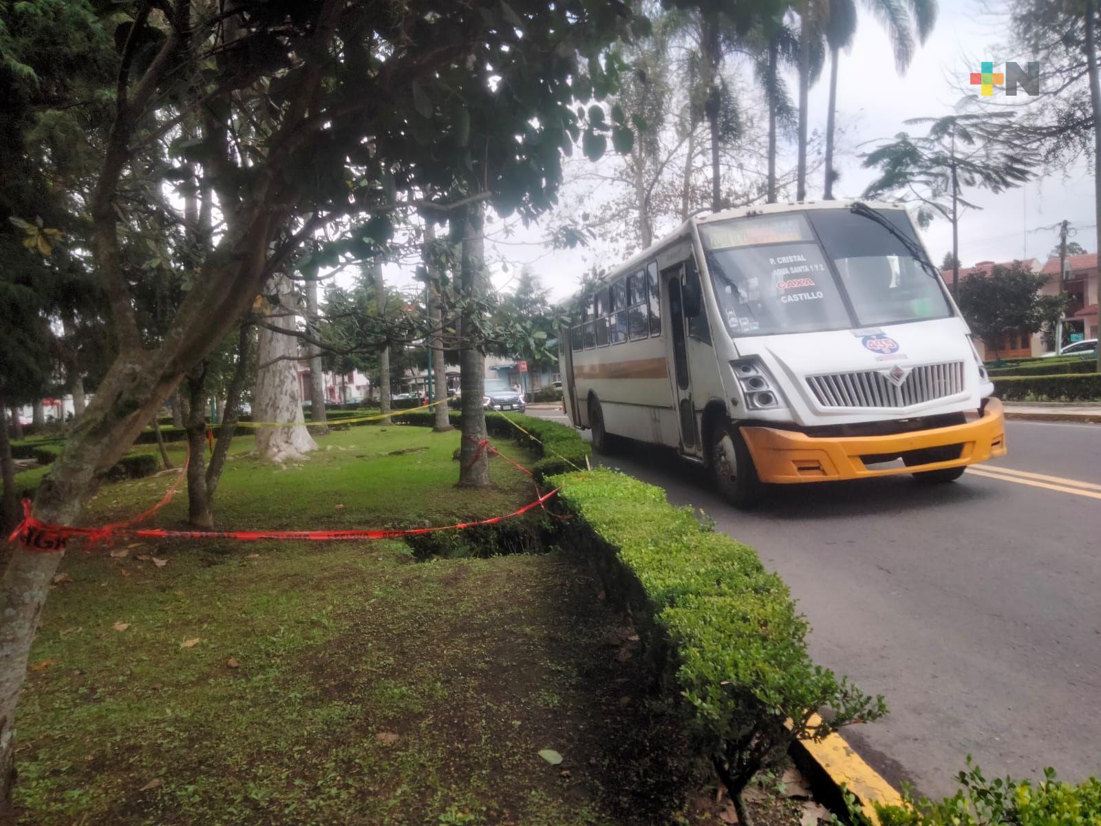 Atención si circula por el parque de Los Berros