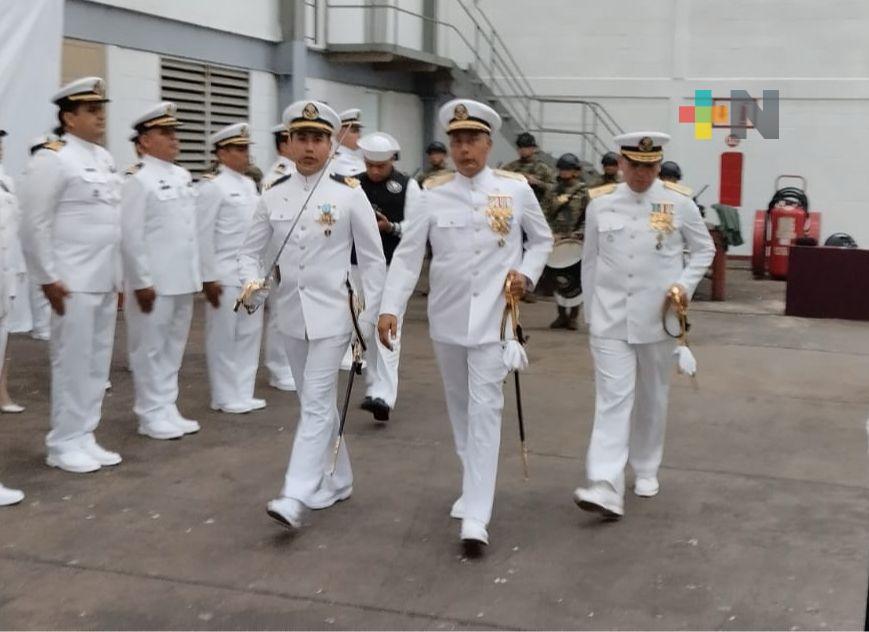 Realizan cambio de mando en la Tercera Zona Naval de Coatzacoalcos