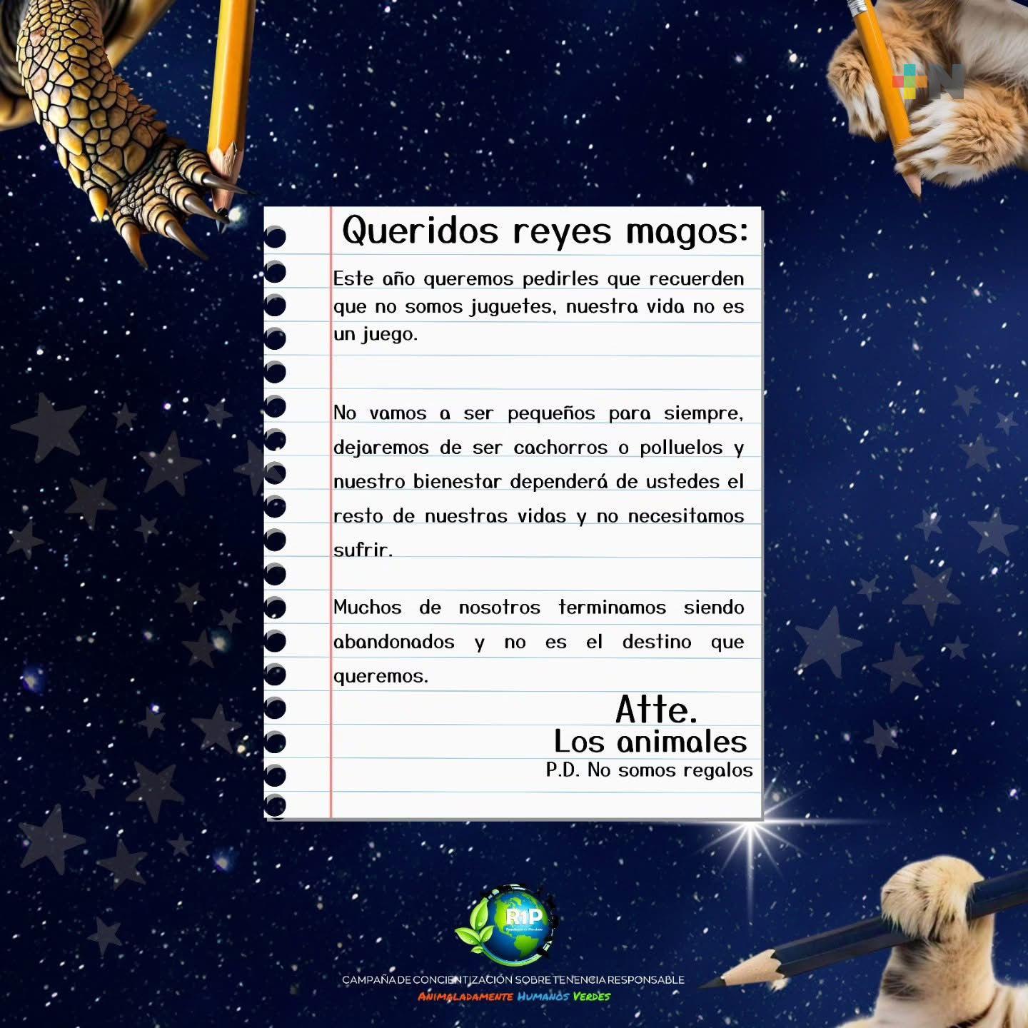 Animalistas piden no regalar mascotas en Día de Reyes