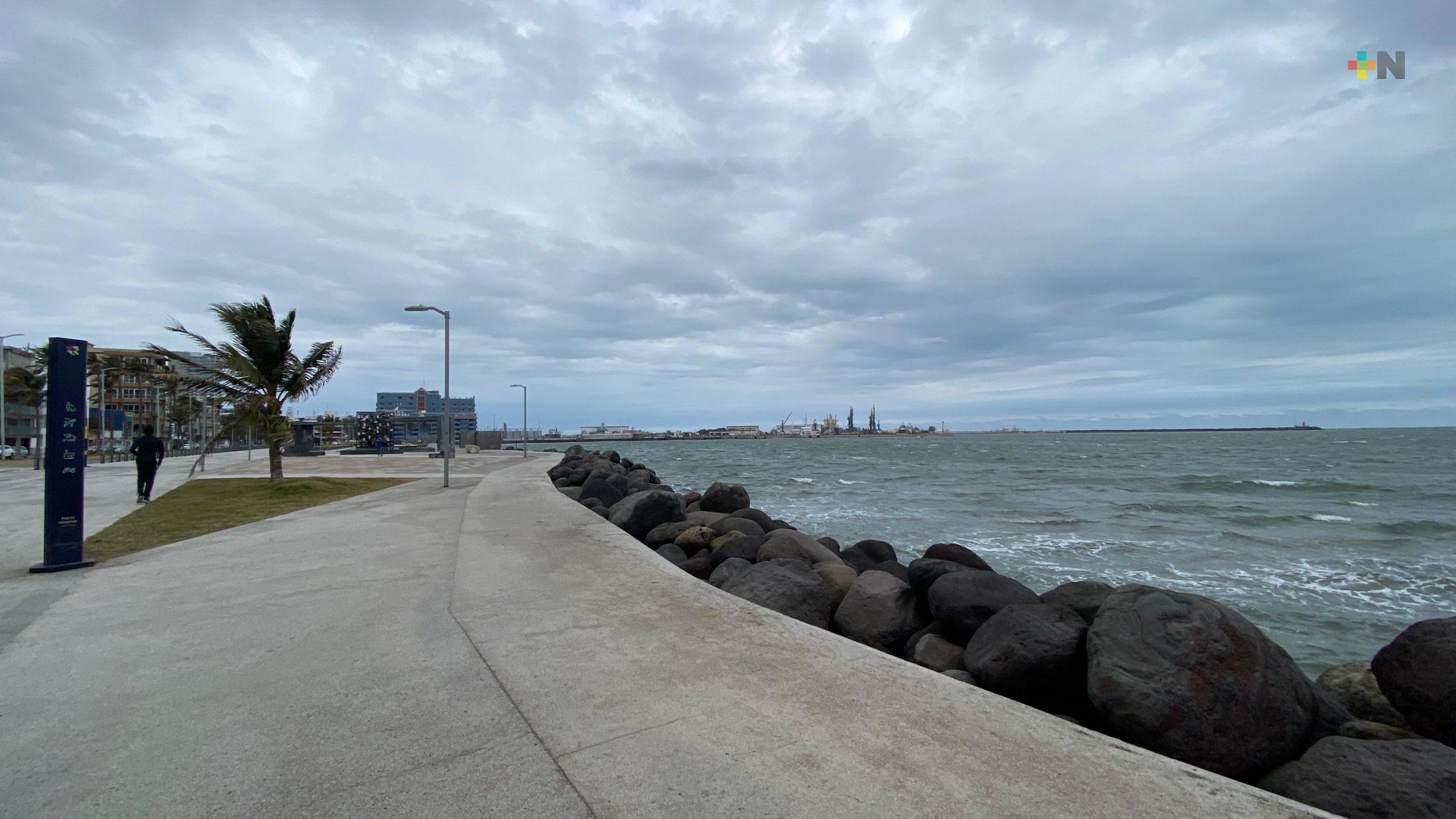 Cierran puerto de Veracruz a la navegación  por frente frío