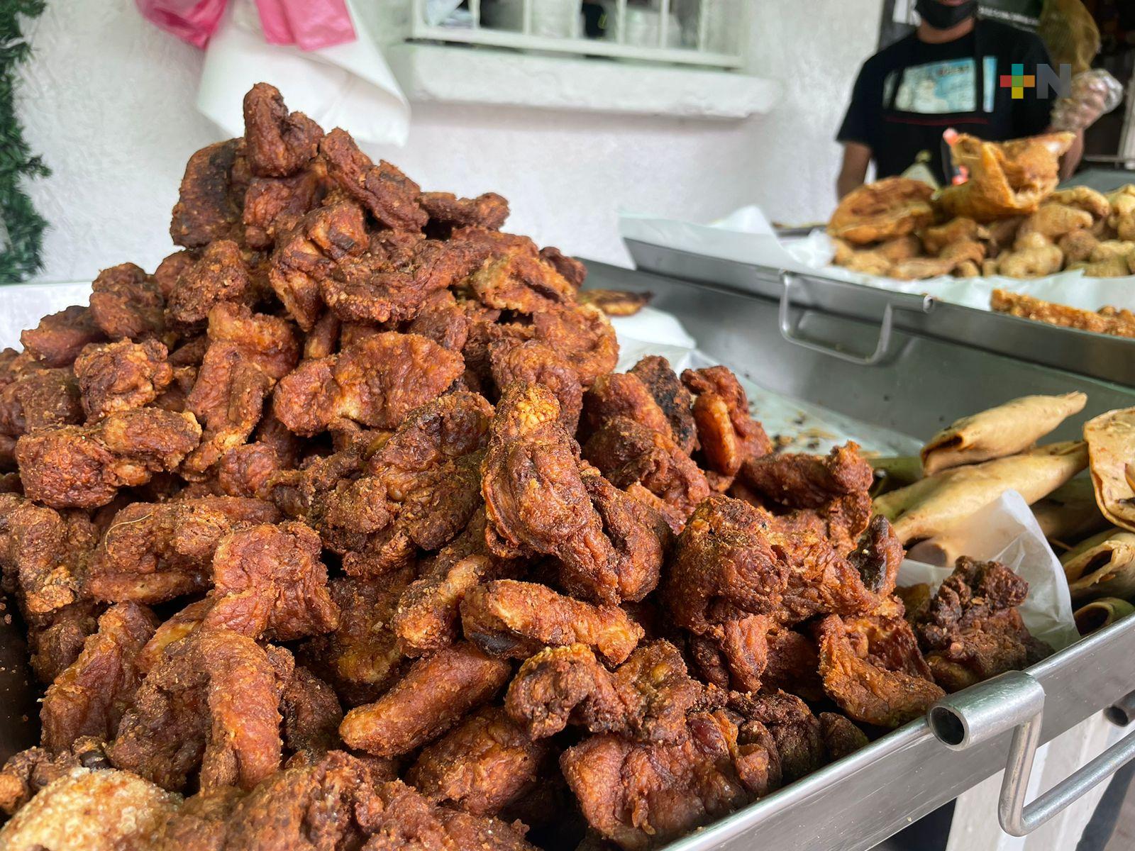 Comerciantes de comida de San Bruno en Xalapa tienen buenas expectativas para 2025
