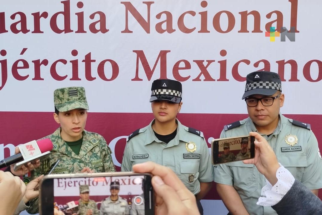 Guardia Nacional y Ejército Mexicano ofrecieron un encuentro social con ciudadanía xalapeña