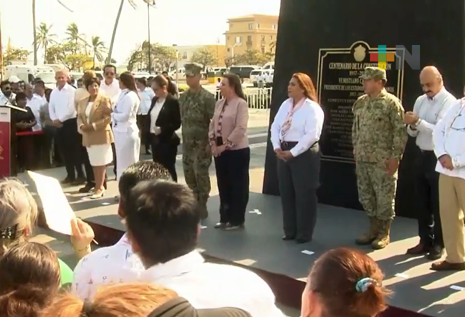 Gobernadora Rocío Nahle encabeza conmemoración del 110 aniversario de promulgación de Ley Agraria