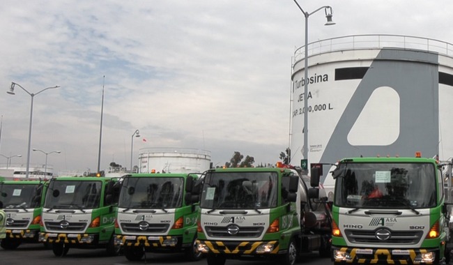 Adquiere ASA nuevo parque vehicular para suministro de combustibles de aviación