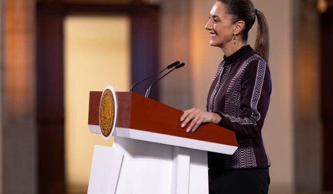 Presidenta: se mantiene mesa de diálogo con EUA con respeto a nuestra soberanía