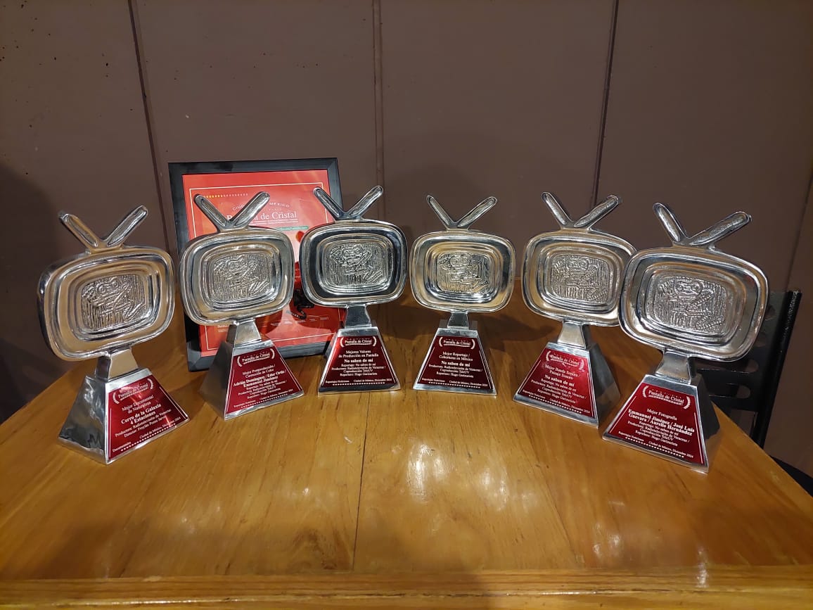 Galardonan a Radiotelevisión de Veracruz con 6 premios «Pantalla de Cristal 2024»