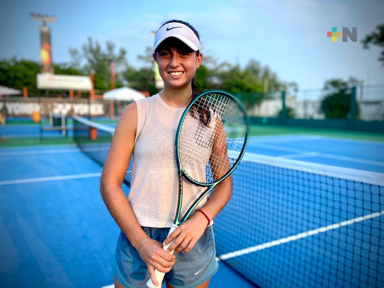 Carolina Alonso busca ser la nueva figura del tenis mexicano