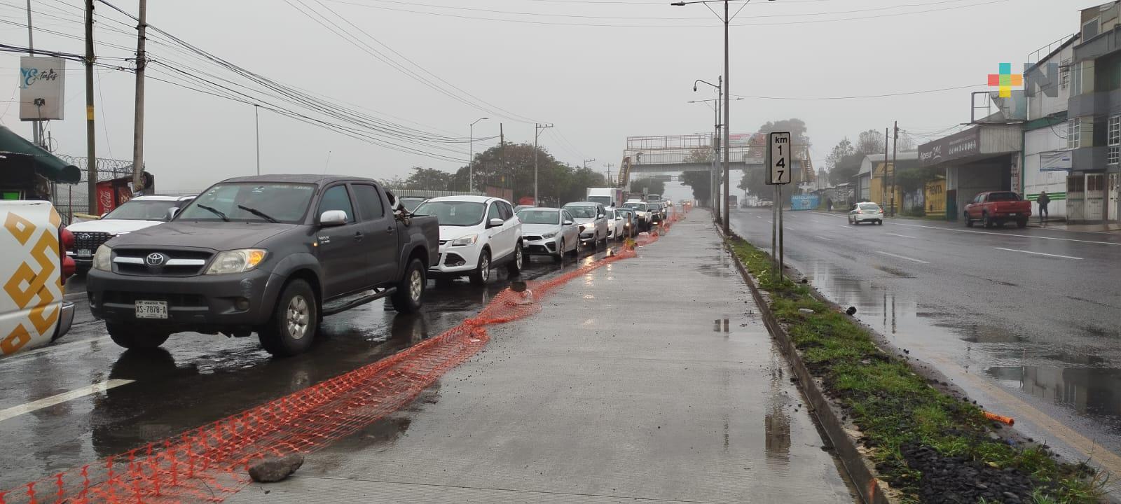 Avanzan trabajos de ampliación vial en Banderilla