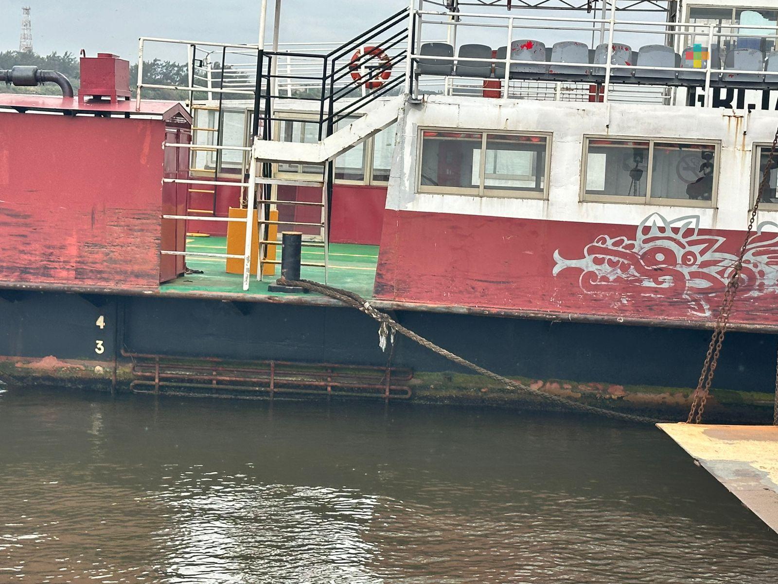 Darán mantenimiento a transbordador Grijalva para mejorar servicio a usuarios