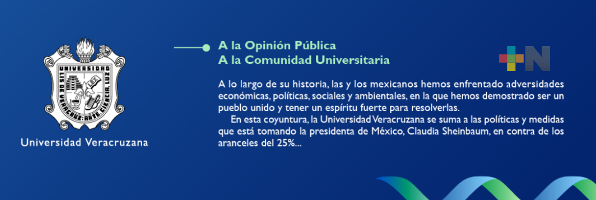 Respalda UV a presidenta Claudia Sheinbaum en relación con Estados Unidos