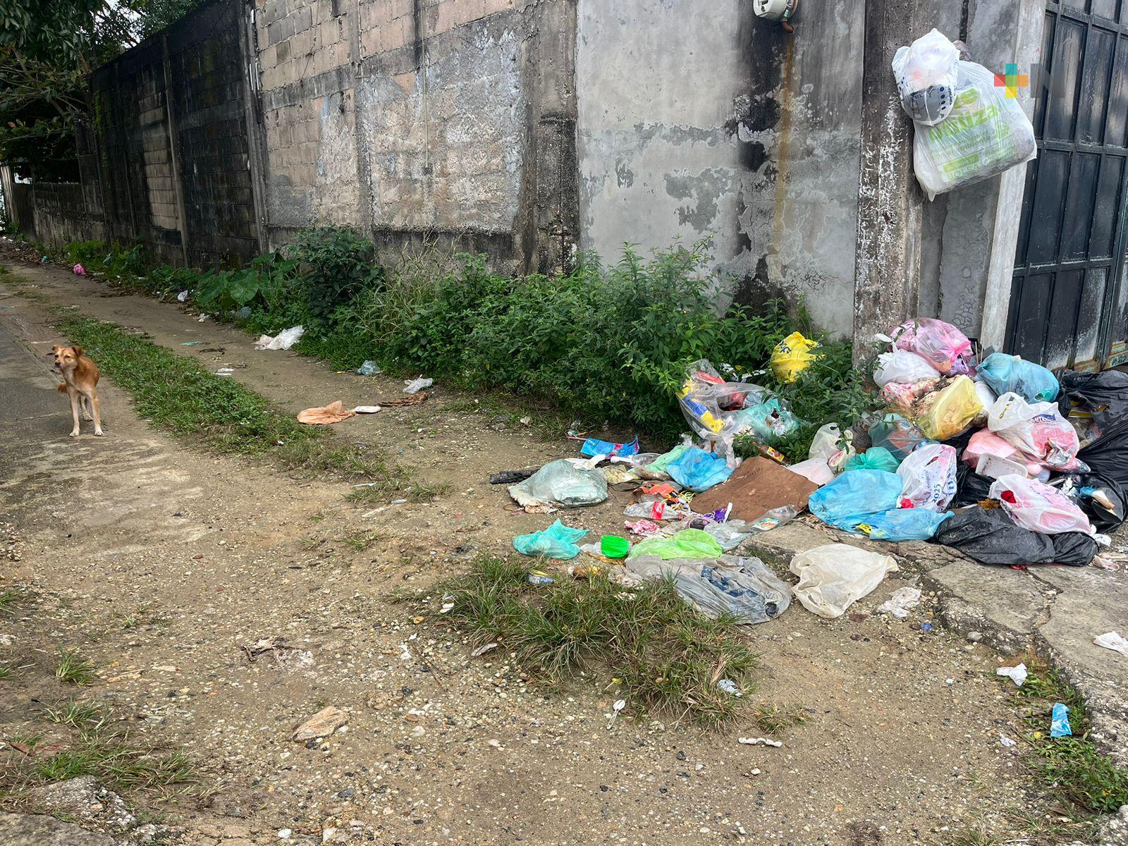 Municipio de Nanchital continúa sin servicio de recolección de basura