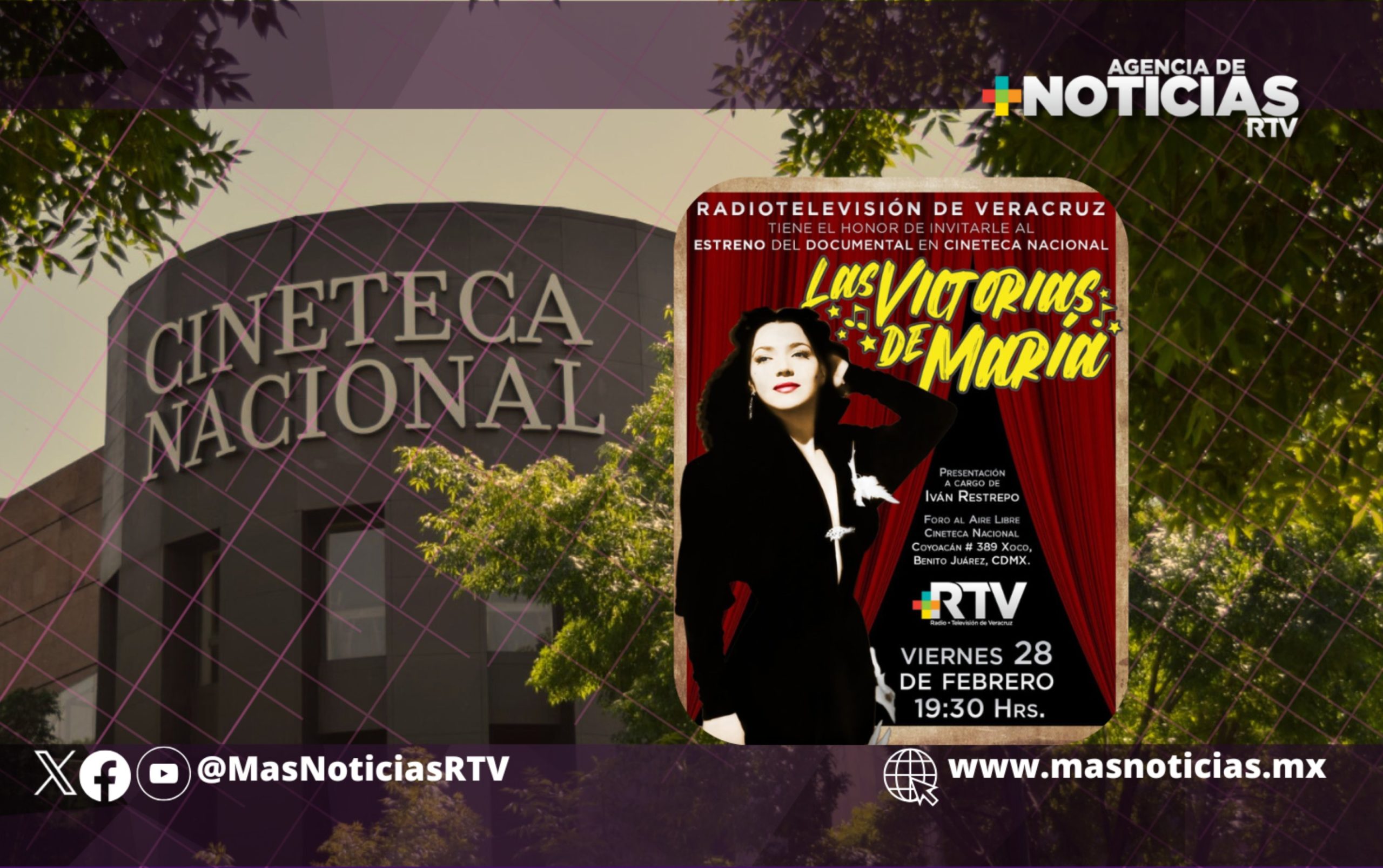 Presentarán documental de María Victoria en Cineteca Nacional