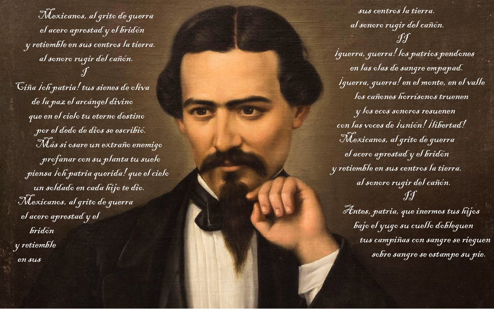 Francisco González Bocanegra gana concurso por componer letra del Himno Nacional Mexicano