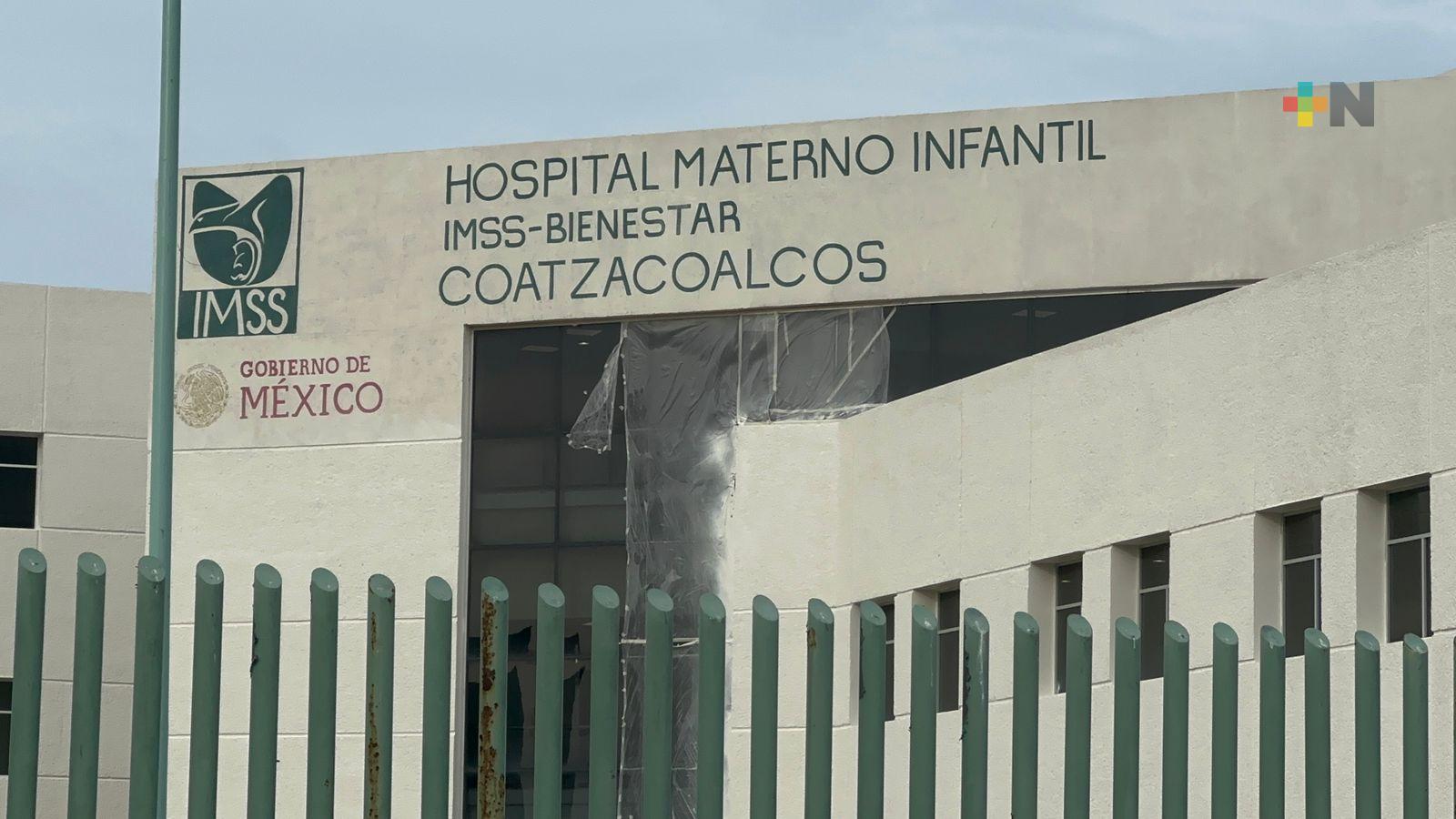 Hospital Materno Infantil IMSS Bienestar de Coatzacoalcos se inaugurará oficialmente en marzo