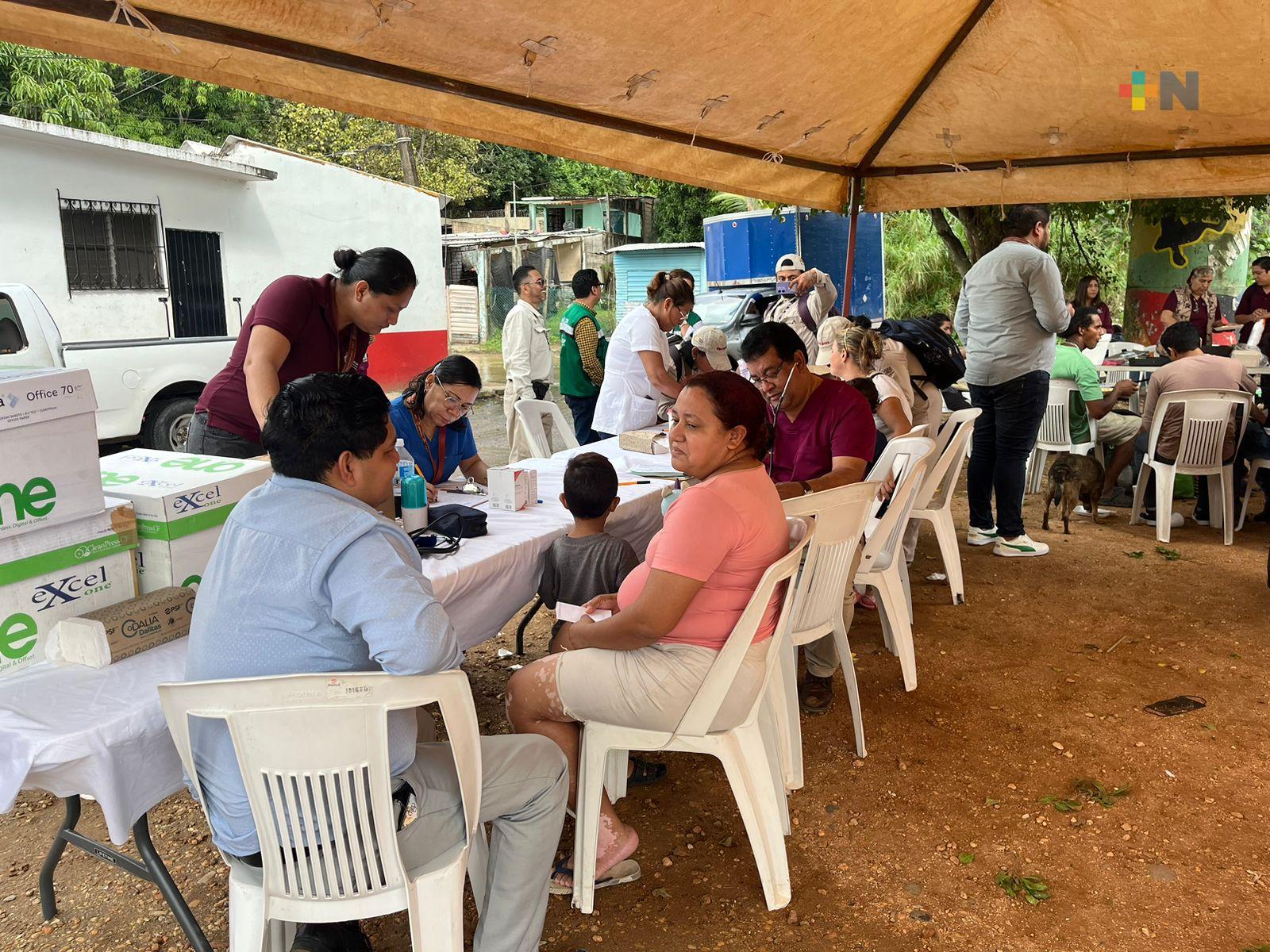 Ante inminente aumento de migrantes, se instalan módulos de apoyo en Coatza