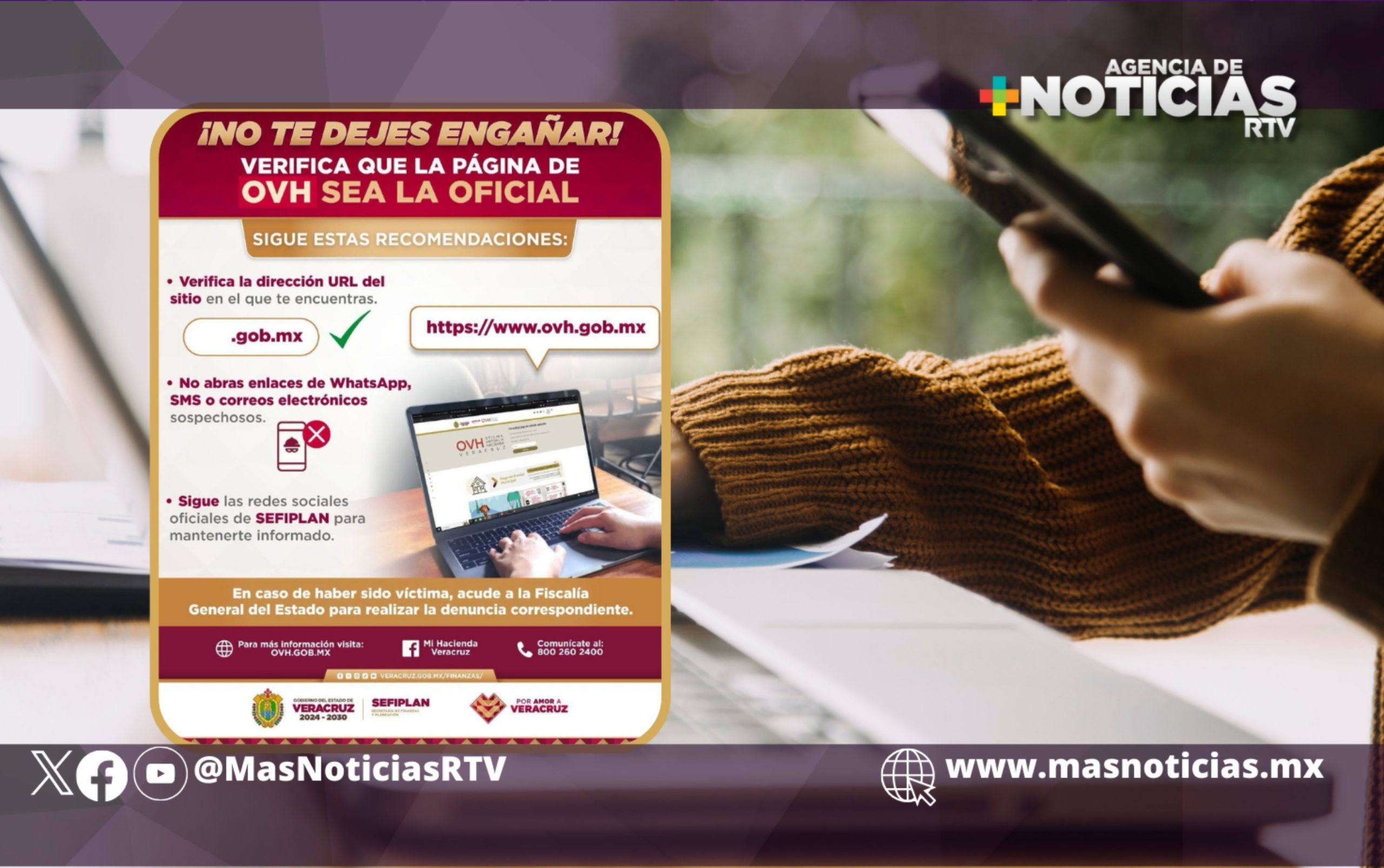 Sefiplan alerta sobre fraudes en línea con portales falsos de la OVH