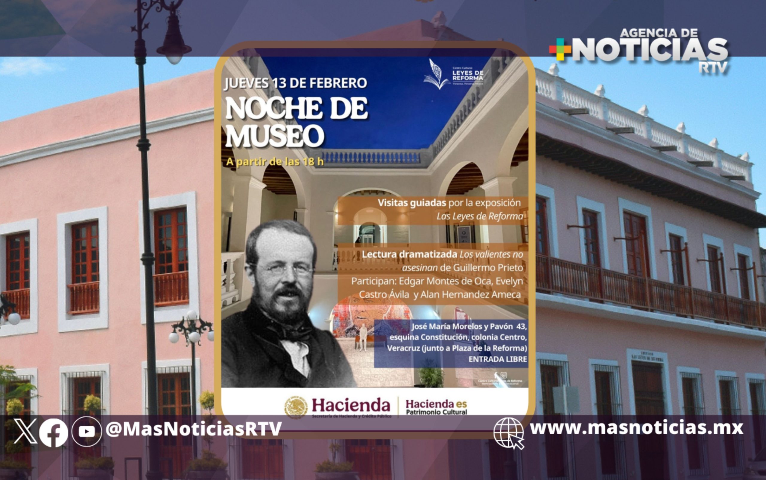 Homenaje a Guillermo Prieto en Centro Cultural Leyes de Reforma