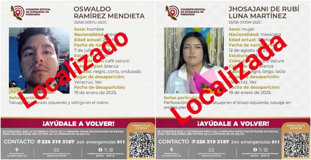 Localizan con vida a jóvenes desaparecidos en Veracruz puerto