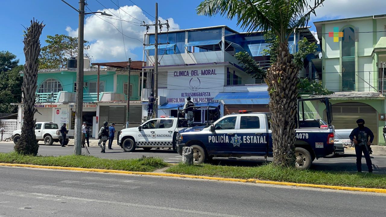 Fuerzas de seguridad retiran cámaras de vía pública en Las Choapas, se respetan espacios privados