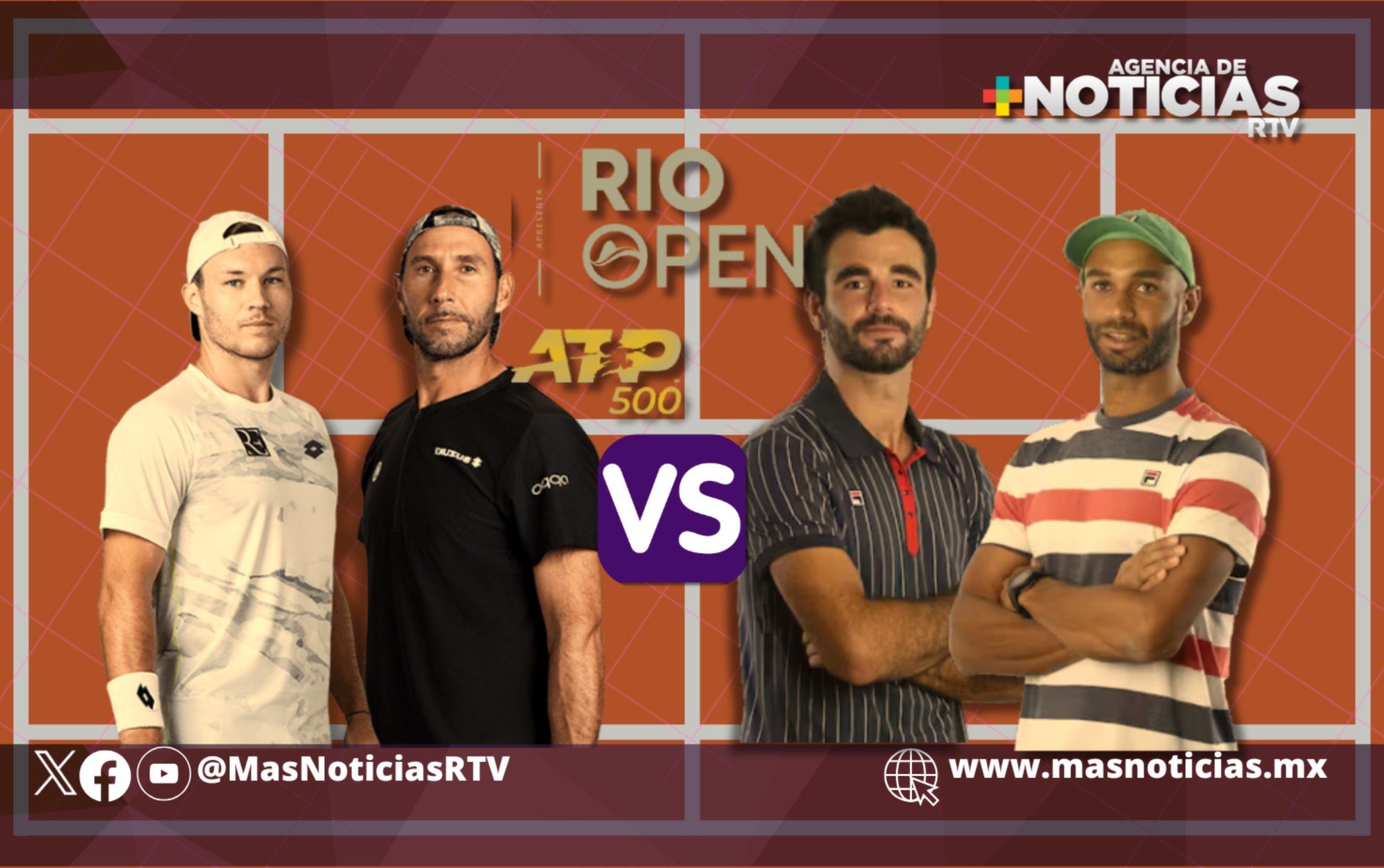 Rivales franceses en el Rio Open 2025