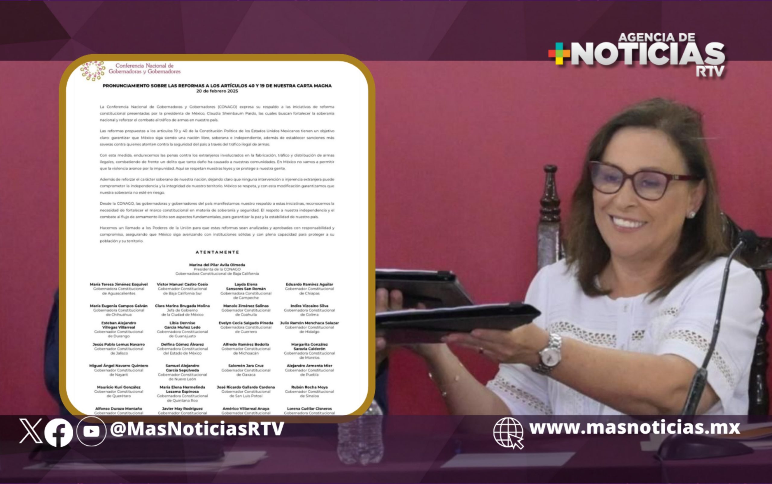 Veracruz con Sheinbaum: Rocío Nahle respalda reforma en defensa de México